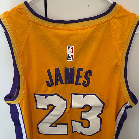 Nike Gold and Purple Basketball Jersey - Picture 6 of 7